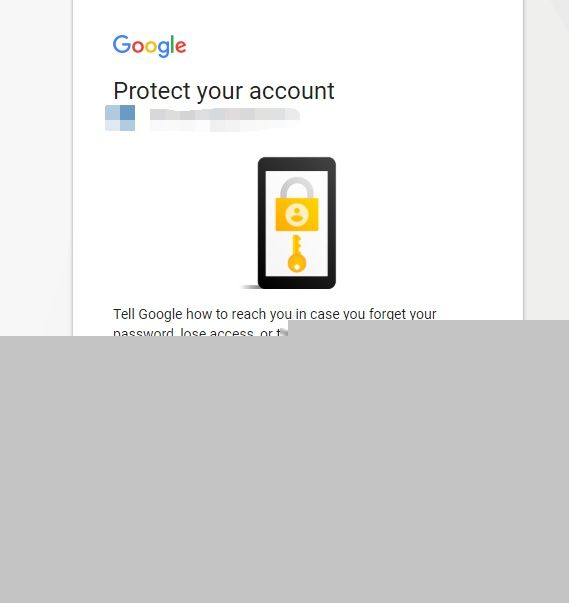 Gmail安全保护页面
